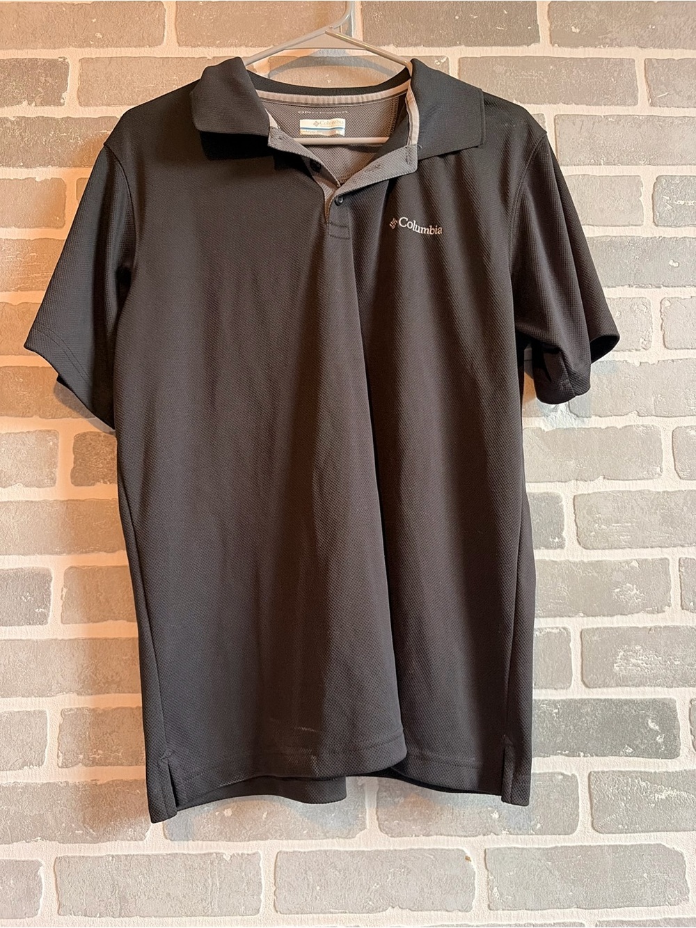 Columbia Men's Black Polo with Gray Trim
